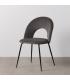 SILLA TAUPE TEJIDO-METAL CONTRACT 49 X 60 X 81 CM
