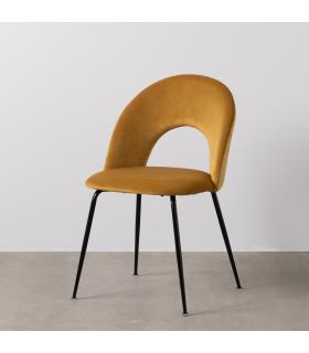 SILLA OCRE TEJIDO-METAL CONTRACT 49 X 60 X 81 CM