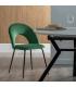 SILLA VERDE TEJIDO-METAL CONTRACT 49 X 60 X 81 CM