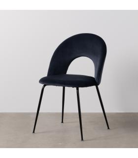 SILLA AZUL TEJIDO-METAL CONTRACT 49 X 60 X 81 CM