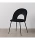 SILLA NEGRO TEJIDO-METAL CONTRACT 49 X 60 X 81 CM