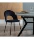 SILLA NEGRO TEJIDO-METAL CONTRACT 49 X 60 X 81 CM