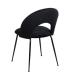 SILLA NEGRO TEJIDO-METAL CONTRACT 49 X 60 X 81 CM