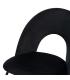 SILLA NEGRO TEJIDO-METAL CONTRACT 49 X 60 X 81 CM