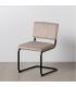 SILLA BEIGE TEJIDO-METAL CONTRACT 48 X 56 X 82 CM