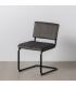 SILLA TAUPE TEJIDO-METAL CONTRACT 48 X 56 X 82 CM