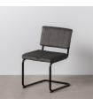 SILLA TAUPE TEJIDO-METAL CONTRACT 48 X 56 X 82 CM