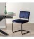 SILLA AZUL TEJIDO-METAL CONTRACT 48 X 56 X 82 CM