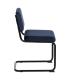 SILLA AZUL TEJIDO-METAL CONTRACT 48 X 56 X 82 CM