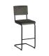 TABURETE TAUPE TEJIDO-METAL CONTRACT 44 X 50 X 115 CM