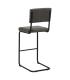 TABURETE TAUPE TEJIDO-METAL CONTRACT 44 X 50 X 115 CM