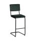TABURETE VERDE TEJIDO-METAL CONTRACT 44 X 50 X 115 CM