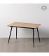 MESA EXTENSIBLE NATURAL DM-METAL SALÓN 120 X 80 X 75 CM