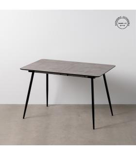 MESA EXTENSIBLE GRIS DM-METAL SALÓN 120 X 80 X 75 CM