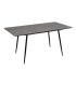 MESA EXTENSIBLE GRIS DM-METAL SALÓN 120 X 80 X 75 CM