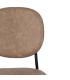 SILLA BEIGE PU/METAL SALÓN 48 X 53 X 84 CM