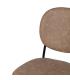 SILLA BEIGE PU/METAL SALÓN 48 X 53 X 84 CM