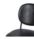 SILLA NEGRO PU/METAL SALÓN 48 X 53 X 84 CM