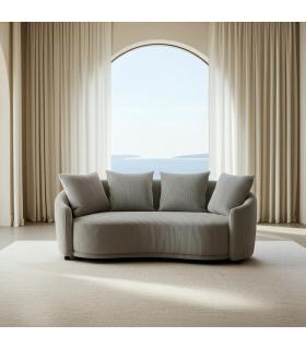 SOFÁ 3 PLAZAS HIELO TEJIDO SALÓN 197 X 96 X 75 CM