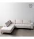 SOFÁ CHAISE LONGUE IZQUIERDA CREMA 266 X 222 X 80 CM