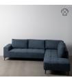 SOFÁ CHAISE LONGUE DERECHA AZUL 266 X 222 X 80 CM