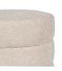 PUF BEIGE TEJIDO SALÓN 42 X 42 X 46 CM