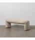 BANQUETA BEIGE TEJIDO SALÓN 110 X 45 X 40 CM