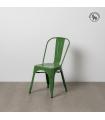 Dallas green metal stackable chair 45 x 52.5 x 85 cm