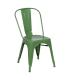 SILLA APILABLE VERDE METAL DALLAS 45 X 52,50 X 85 CM