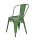 SILLA APILABLE VERDE METAL DALLAS 45 X 52,50 X 85 CM