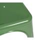 SILLA APILABLE VERDE METAL DALLAS 45 X 52,50 X 85 CM