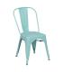 SILLA APILABLE TURQUESA METAL DALLAS 45 X 52,50 X 85 CM
