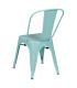SILLA APILABLE TURQUESA METAL DALLAS 45 X 52,50 X 85 CM
