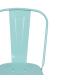 SILLA APILABLE TURQUESA METAL DALLAS 45 X 52,50 X 85 CM