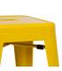 TABURETE AMARILLO METAL DALLAS 42 X 42 X 61,20 CM