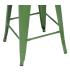 TABURETE VERDE METAL DALLAS INDUSTRIAL 42 X 42 X 61,20 CM