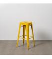 TABURETE AMARILLO METAL DALLAS 43,50 X 43,50 X 76,50 CM