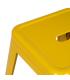 TABURETE AMARILLO METAL DALLAS 43,50 X 43,50 X 76,50 CM