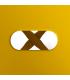 TABURETE AMARILLO METAL DALLAS 43,50 X 43,50 X 76,50 CM