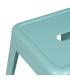 TABURETE TURQUESA METAL DALLAS 43,50 X 43,50 X 76,50 CM