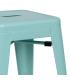 TABURETE TURQUESA METAL DALLAS 43,50 X 43,50 X 76,50 CM