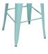 TABURETE TURQUESA METAL DALLAS 43,50 X 43,50 X 76,50 CM