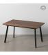 MESA EXTENSIBLE MARRÓN METAL-MADERA PAX 138 X 85 X 76 CM