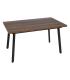 MESA EXTENSIBLE MARRÓN METAL-MADERA PAX 138 X 85 X 76 CM