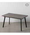 MESA EXTENSIBLE GRIS METAL-MADERA PAX 138 X 85 X 76 CM