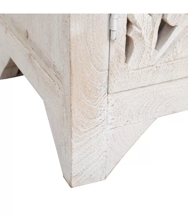Wood carving wardrobe wood 90 x 40 x 180 cm
