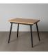 MESA EXTENSIBLE NATURAL METAL-MADERA PAX 90 X 60 X 75 CM