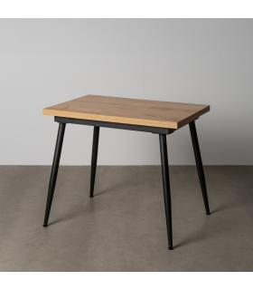 MESA EXTENSIBLE NATURAL METAL-MADERA PAX 90 X 60 X 75 CM