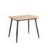 MESA EXTENSIBLE NATURAL METAL-MADERA PAX 90 X 60 X 75 CM