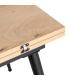 MESA EXTENSIBLE NATURAL METAL-MADERA PAX 90 X 60 X 75 CM